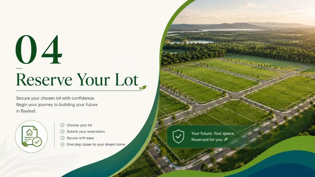 Step 4: Reserve your lot