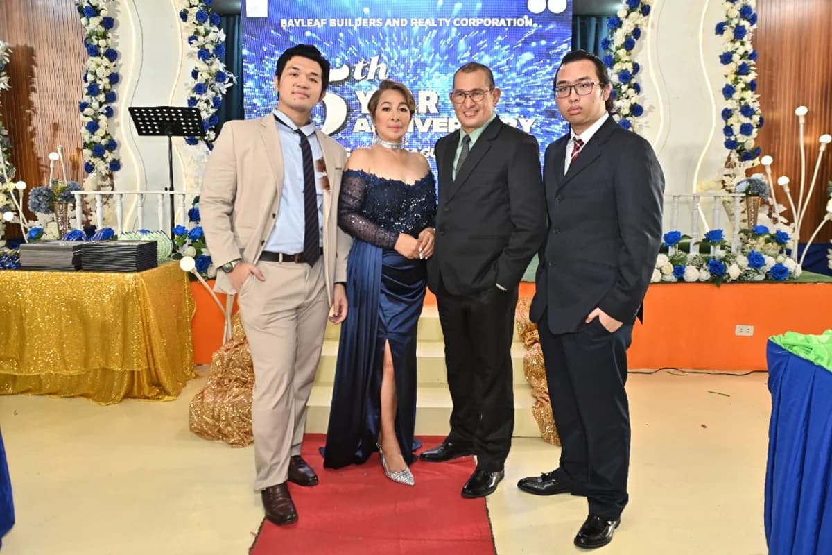 Bayleaf Builders and Realty Corporation leadership team at the 5th year anniversary celebration